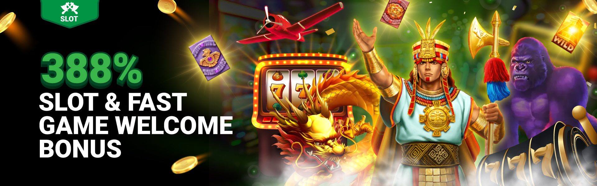 388% SLOTS & FAST GAME WELCOME BONUS