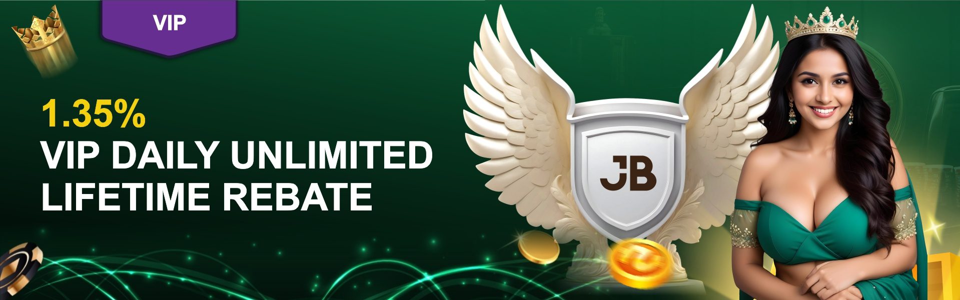 1.35% VIP DAILY UNLIMITED REBATE